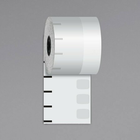 ICONEX 3 1/8'' x 375' Ultralite Sticky Media Linerless Receipt Paper Roll, 30PK 105SM3375U30